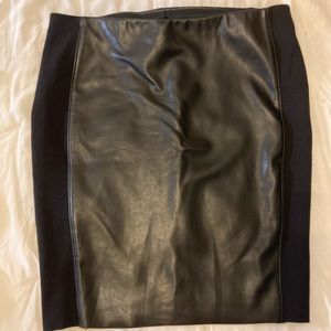 Black Bailey 44 faux leather skirt